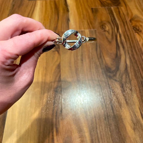 Silver Knotted Bangle Bracelet - Picture 3 of 5